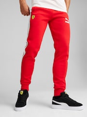 Puma Red Mens Scuderia Ferrari Race Iconic T7 Motorsport Trousers - Image 1 of 6