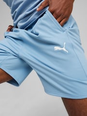 Puma Blue Cloudspun Knit Mens Training Shorts - Image 3 of 6