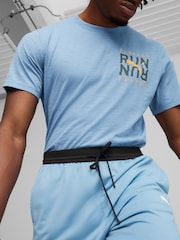 Puma Blue Cloudspun Knit Mens Training Shorts - Image 4 of 6