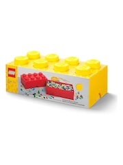 LEGO Yellow Storage Brick 8 Scaled Up Stackable Storage Box - Image 1 of 3