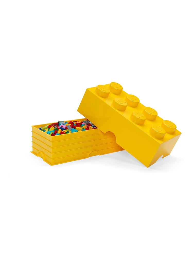 LEGO Yellow Storage Brick 8 Scaled Up Stackable Storage Box - Image 2 of 3