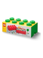 LEGO Green Storage Brick 8 Scaled Up Stackable Storage Box - Image 1 of 2