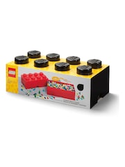 LEGO Black Storage Brick 8 Scaled Up Stackable Storage Box - Image 1 of 2