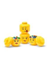 LEGO Yellow Storage Head Mini 4 Piece Set - Image 4 of 4