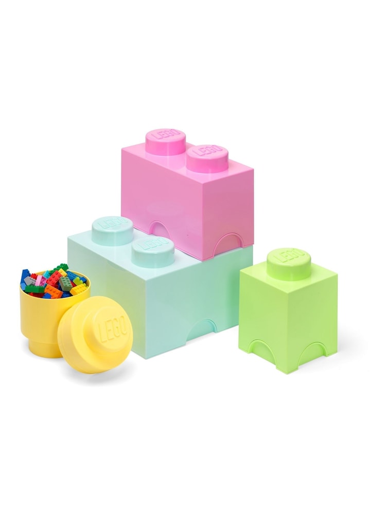 حزمة من 4 علب تخزين بتصميم مكعب Lego - صورة 2 من 3