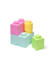 حزمة من 4 علب تخزين بتصميم مكعب Lego - صورة 3 من 3