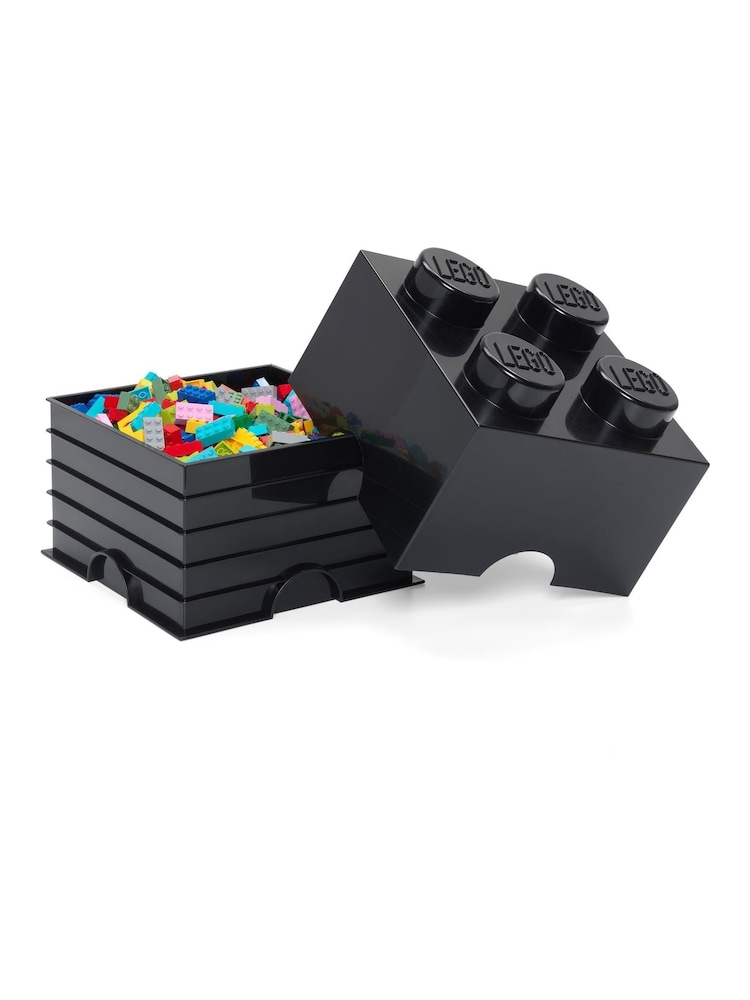 صندوق تخزين قابل للتكديس بتصميم مكعب LEGO 4 - صورة 2 من 4