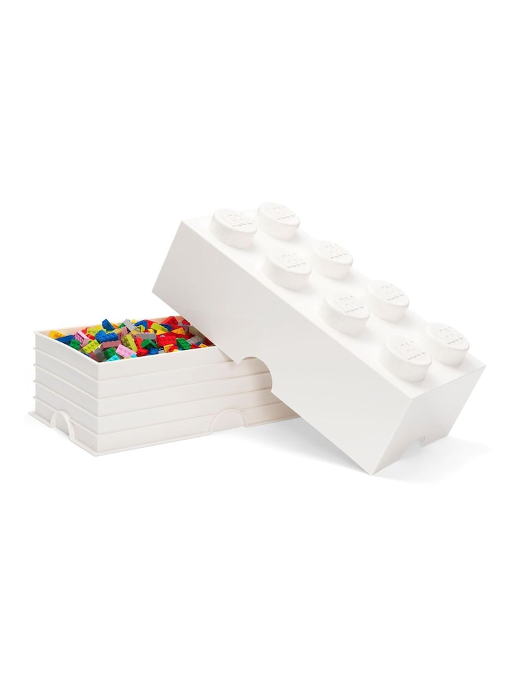LEGO White Storage Brick 8 Scaled Up Stackable Storage Box - Image 3 of 3