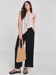 Simply Be Natural Knot Front Linen Cami - Image 3 of 4