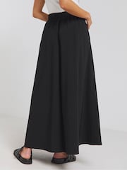 Simply Be Shirred Waist Full Black Skirt - Image 2 of 4