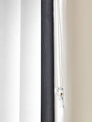 White Sether Blackout Made to Measure Vertical Blinds - Image 5 of 8