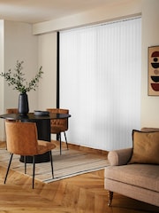 White Urabi Blackout Made to Measure Vertical Blinds - Image 2 of 7