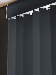 Grey Ram Blackout Made to Measure Vertical Blinds - Image 4 of 8