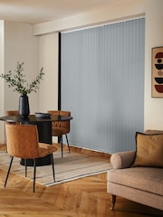 Grey Ram Blackout Made to Measure Vertical Blinds - Image 2 of 8