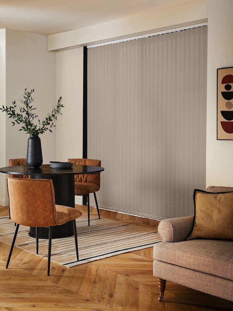 Natural Ram Blackout Made to Measure Vertical Blind - Image 2 of 8