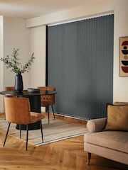 Grey Ram Blackout Made to Measure Vertical Blind - Image 2 of 8