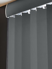 Grey Ram Blackout Made to Measure Vertical Blind - Image 4 of 8