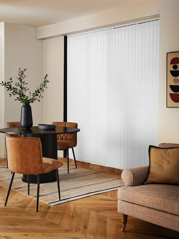 Cream Urabi Blackout Made to Measure Vertical Blind - Image 2 of 8