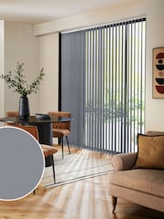 Grey Ram Blackout Made to Measure Vertical Blind - Image 1 of 8