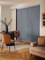 Grey Ram Blackout Made to Measure Vertical Blind - Image 2 of 8