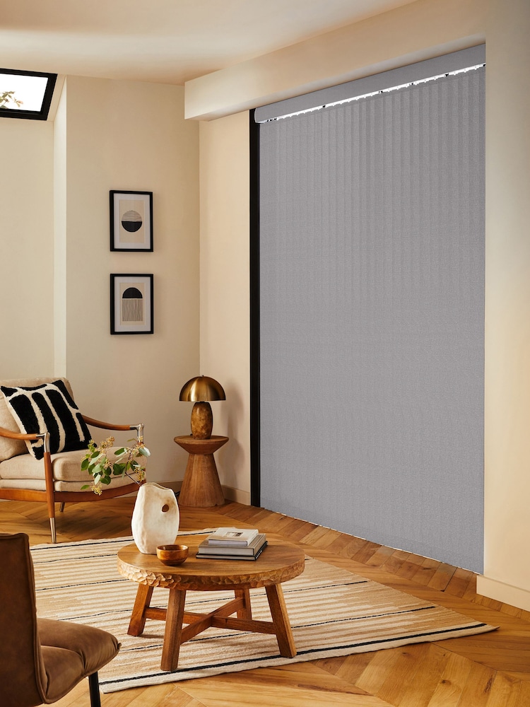 Grey Bel Blackout Made to Measure Vertical Blind - Image 2 of 8