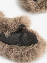 Natural Faux Fur Mittens - Image 4 of 6