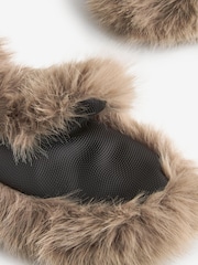 Natural Faux Fur Mittens - Image 6 of 6