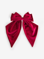 Red Velvet Hair Bow - Image 3 of 3