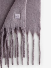 Self. Mauve Purple Heavyweight Blanket Scarf - Image 5 of 6