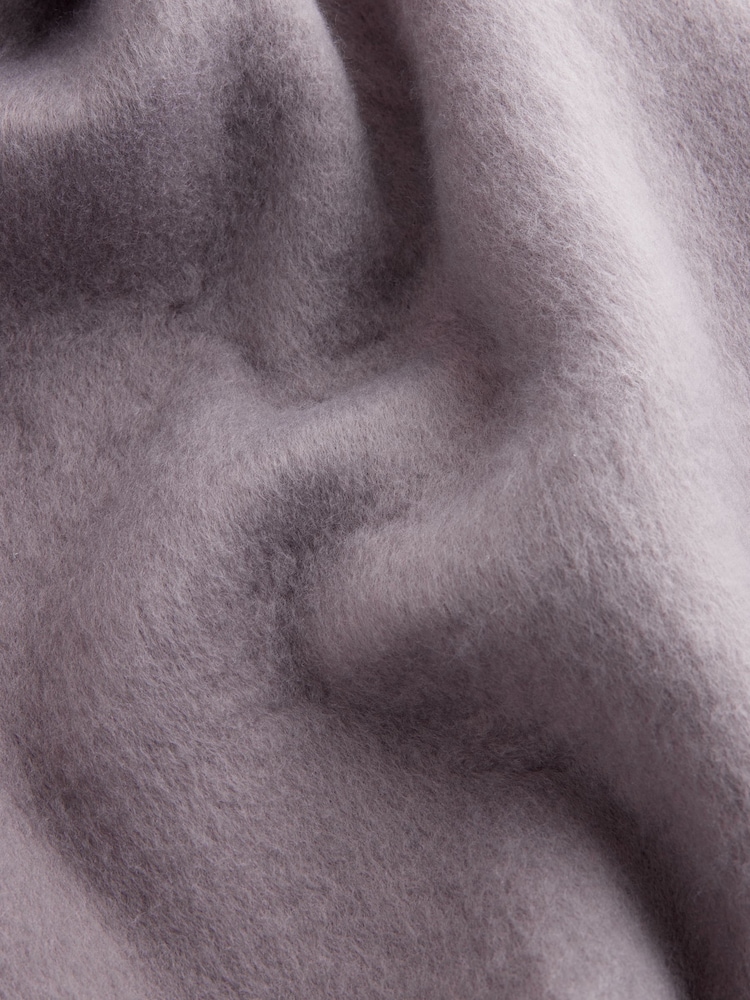 Self. Mauve Purple Heavyweight Blanket Scarf - Image 6 of 6