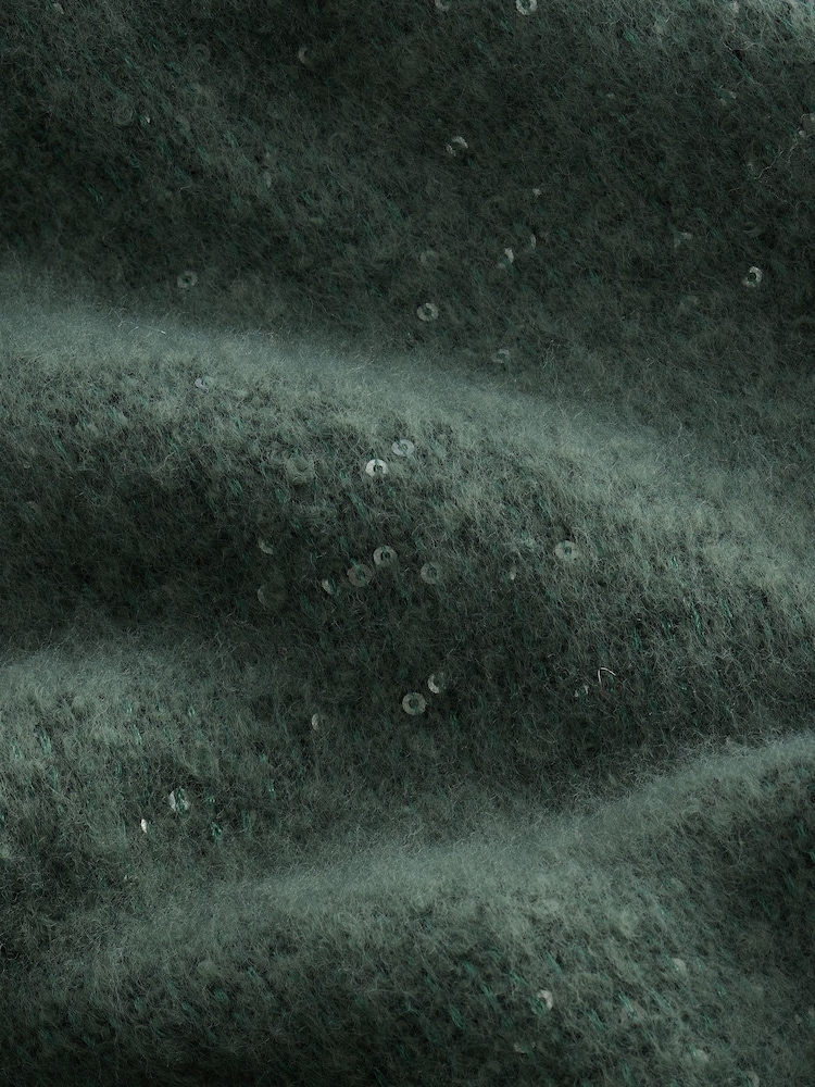 Grün - Mittelschwerer Glitzerschal - Bild 3 von 3