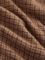 Brown Tweed Print Midweight Scarf - Image 8 of 8