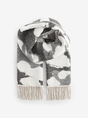 Black/White Midweight Scarf - Image 5 of 7
