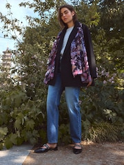 Navy Butterfly Kew Collection Lightweight Scarf - Image 2 of 8