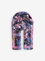 Navy Butterfly Kew Collection Lightweight Scarf - Image 6 of 8