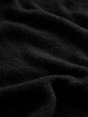 Black Poncho Jumper With Attached Scarf - Image 3 of 8