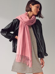 Pink Super Soft Midweight Scarf - Image 1 of 4