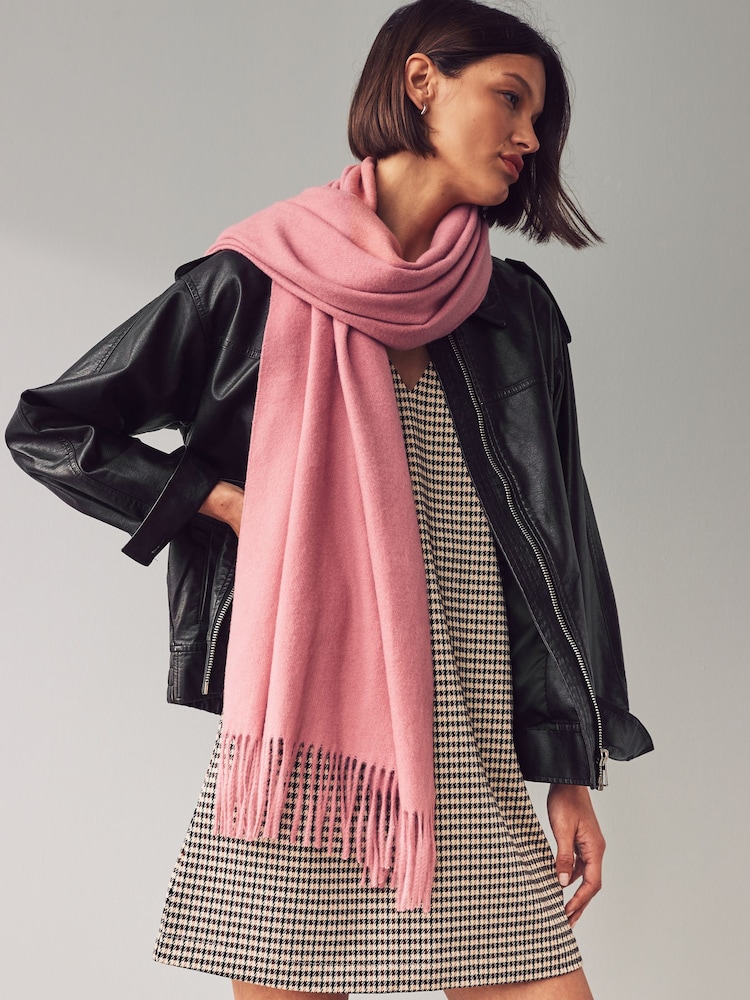 Pink Super Soft Midweight Scarf - Image 1 of 4