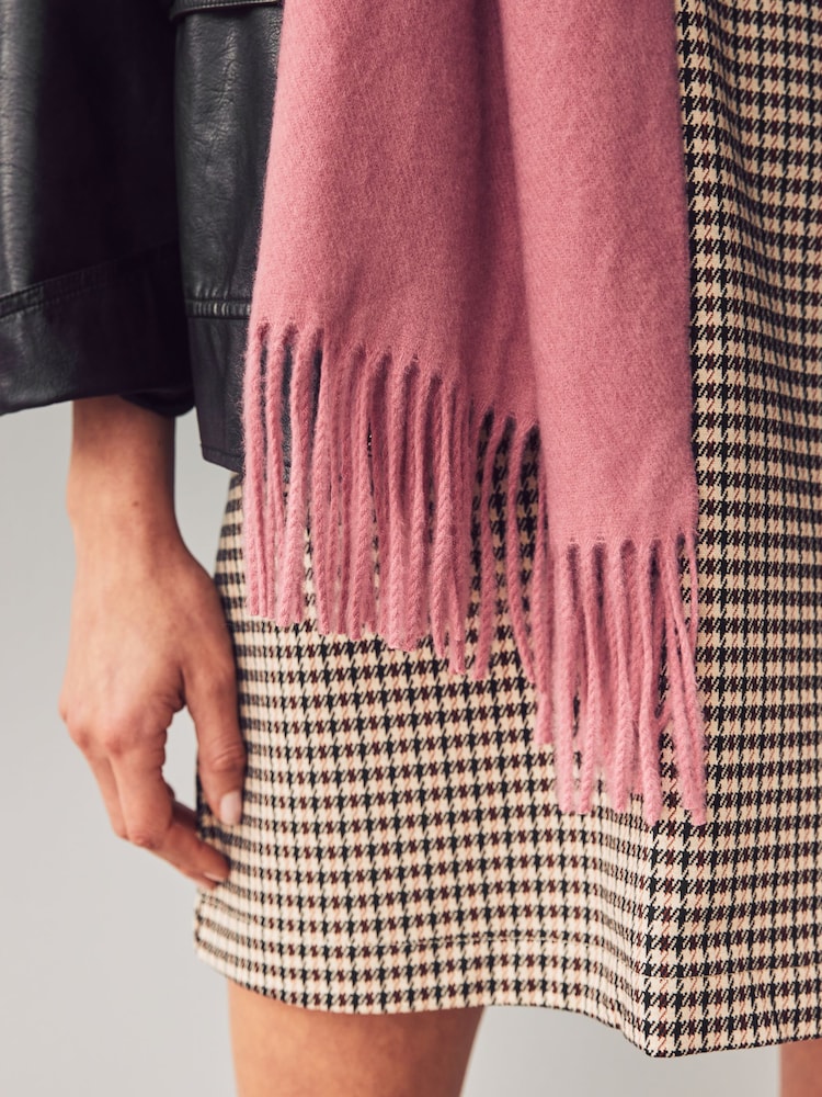 Pink Super Soft Midweight Scarf - Image 3 of 4