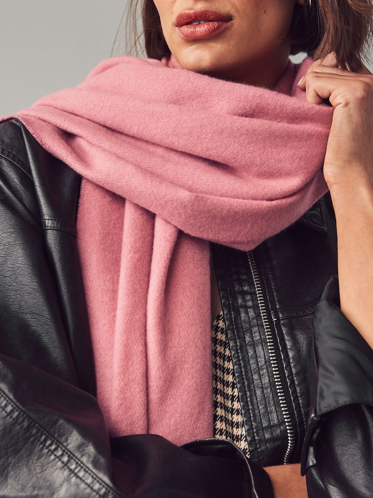 Pink Super Soft Midweight Scarf - Image 4 of 4