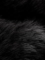 Black Faux Fur Scarf - Image 7 of 7