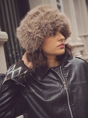 Natural Faux Fur Trapper Hat - Image 2 of 6