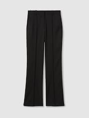 Reiss Black Audrey Atelier Virgin Wool Zipped-Outseam Trousers - Image 2 of 7