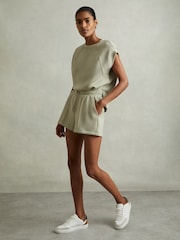 Reiss Sage Joanna Drawstring Jersey Shorts - Image 3 of 6