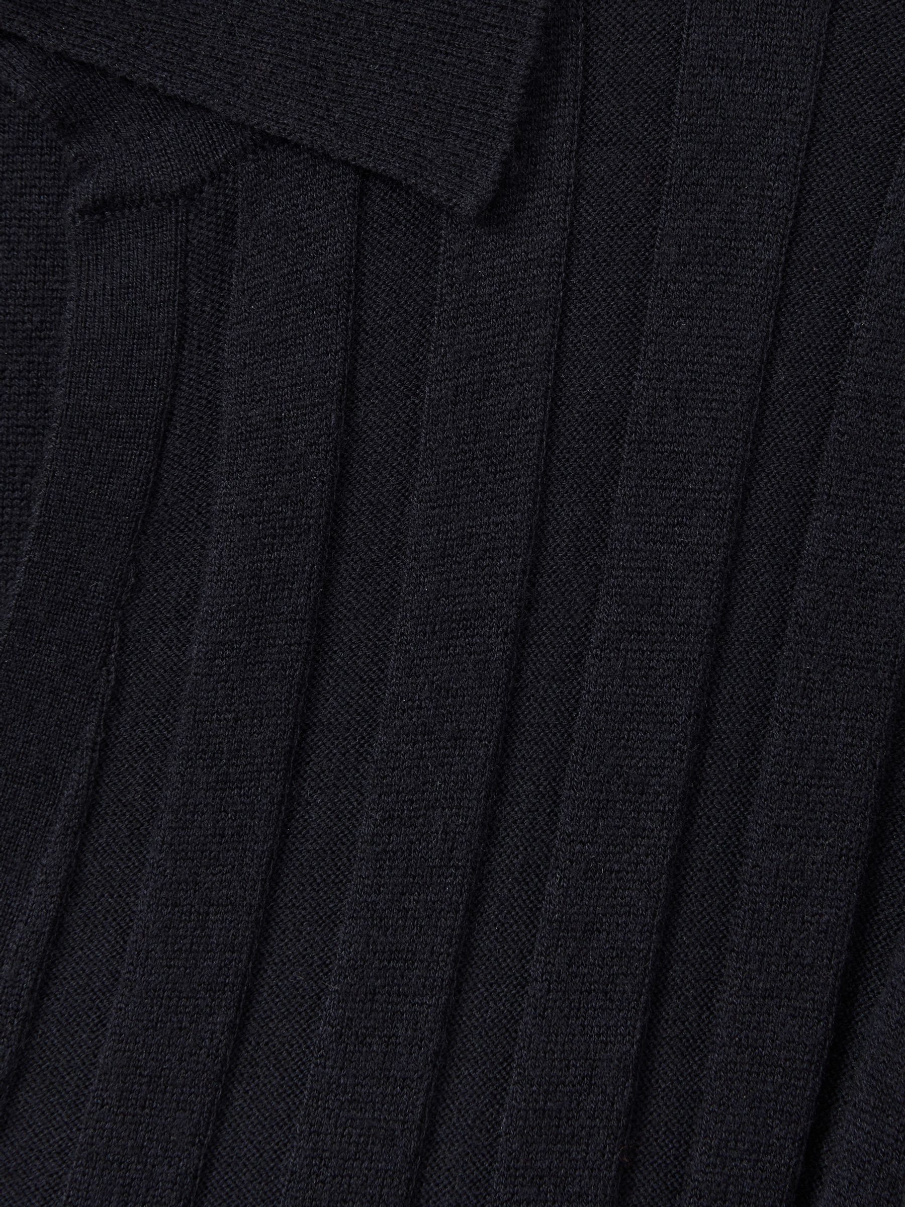 【海外限定】REISSワンピース☆Navy Winnie Petite Knitted Open Buy Reiss Navy Winnie Petite Knitted Open-Collar Midi Dress