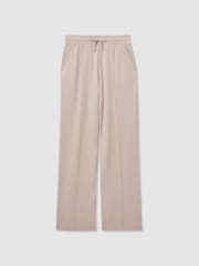 Reiss Stone Alexi Drawstring Straight Leg Jersey Joggers - Image 2 of 6