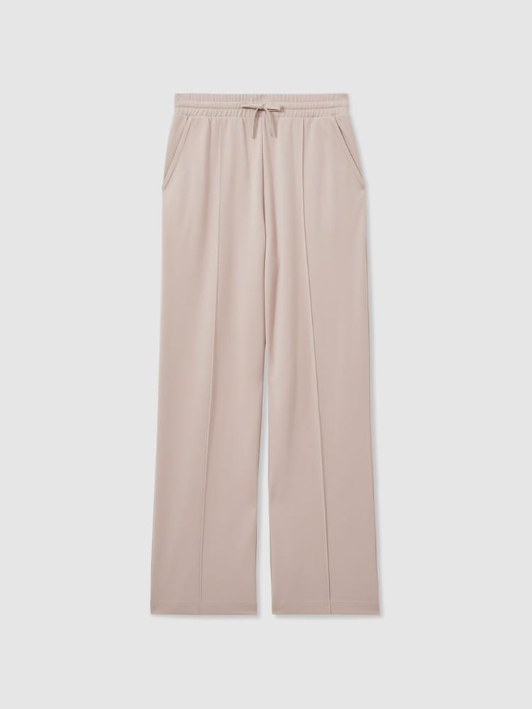 Reiss Stone Alexi Drawstring Straight Leg Jersey Joggers - Image 2 of 6