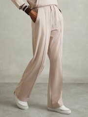 Reiss Stone Alexi Drawstring Straight Leg Jersey Joggers - Image 3 of 6