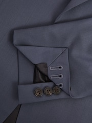 Reiss Airforce Blue Bartley Textured Wool Single Breasted Slim Fit Blazer - Image 7 of 7