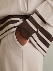 Reiss Alexi Jersey-Hoodie mit Kordelzug - Bild 3 von 5